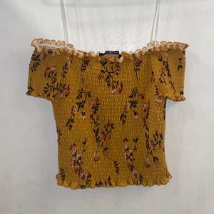 bell tweed crop top